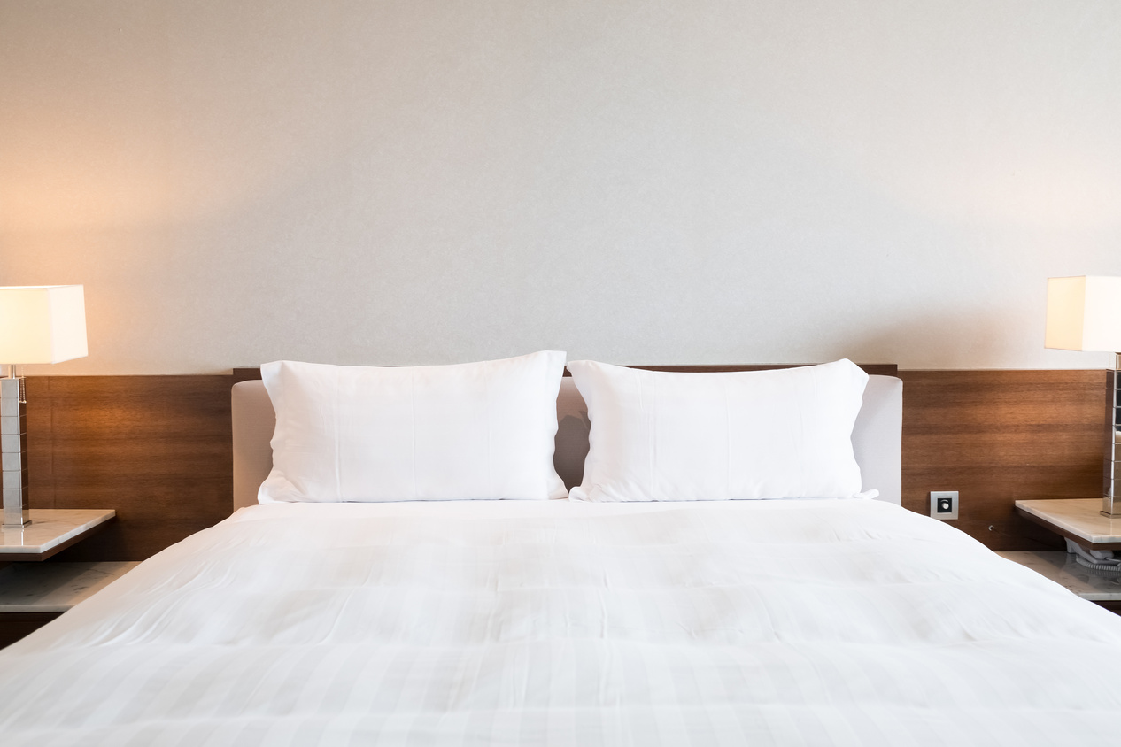 Bed in Hotel Room